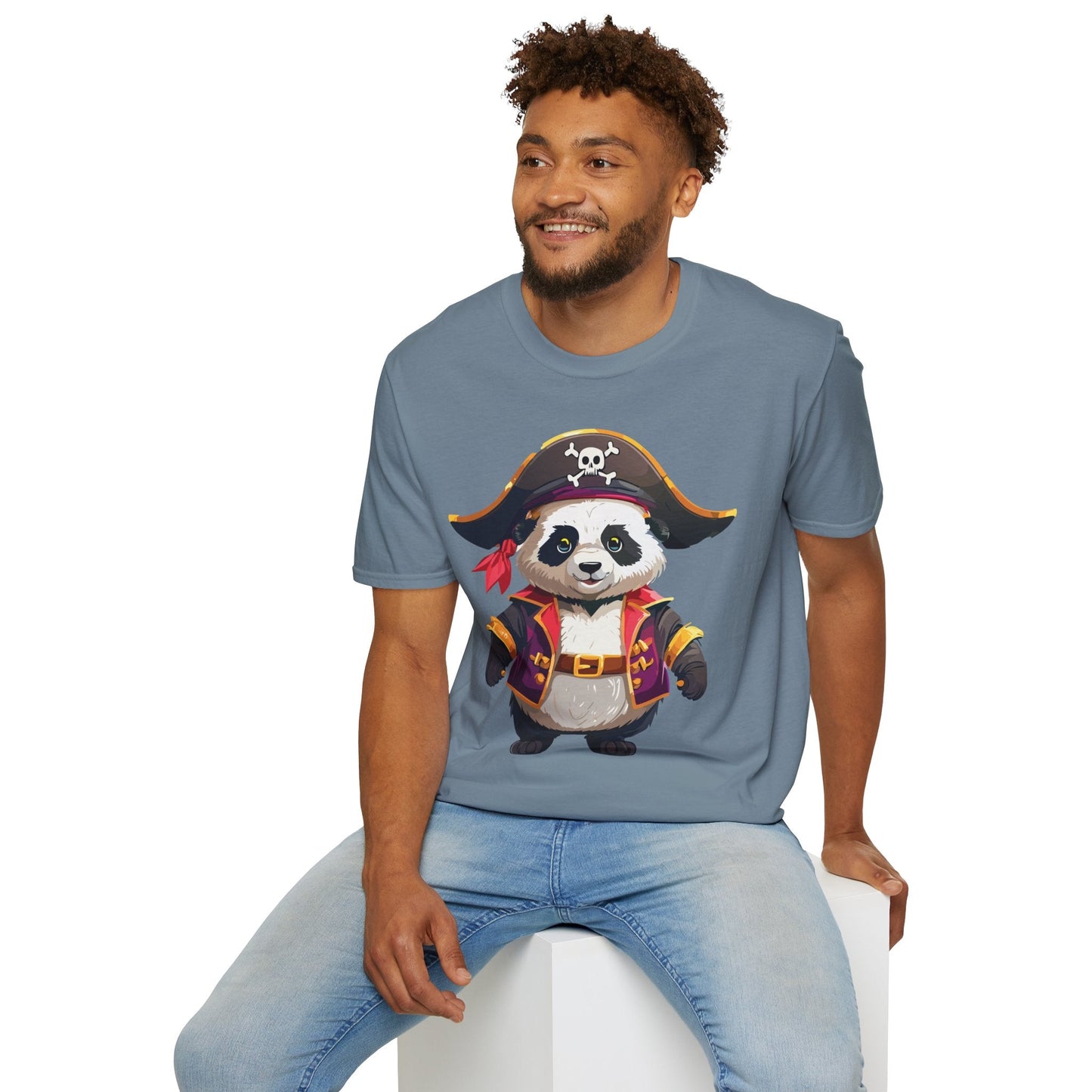 Panda Shirt Unisex Panda Tee Softstyle 64000 Gildan 100 Percent Cotton Animal Tee