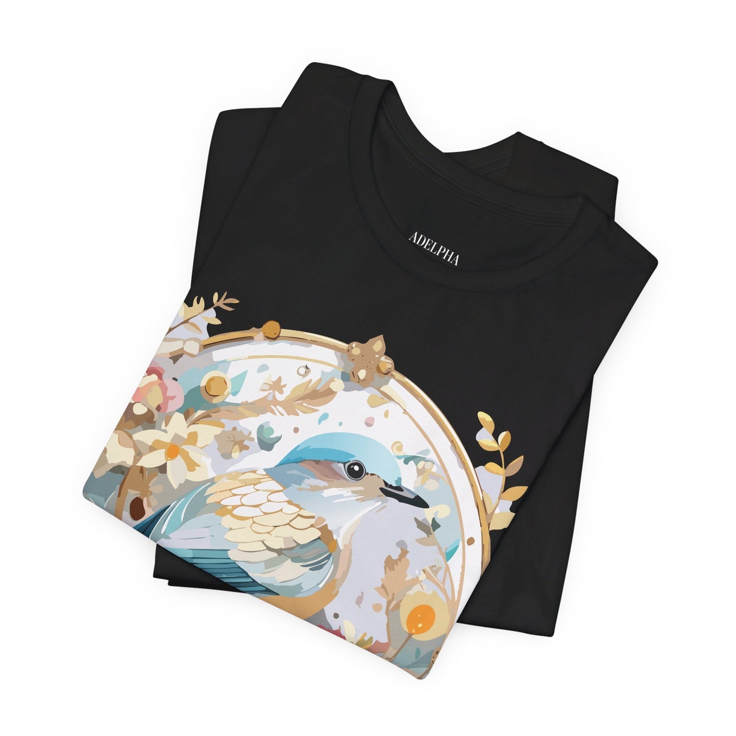 Adelpha Medallion Graphic Tee Unisex Jersey Short Sleeve Vintage Art Design Shirt