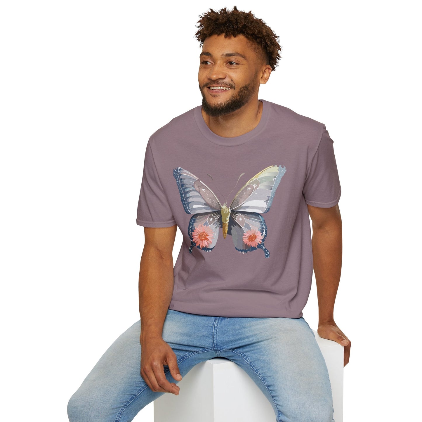 Butterfly Shirt Unisex T Shirt 100 Percent Ring Spun Cotton Softstyle Tee Monarch