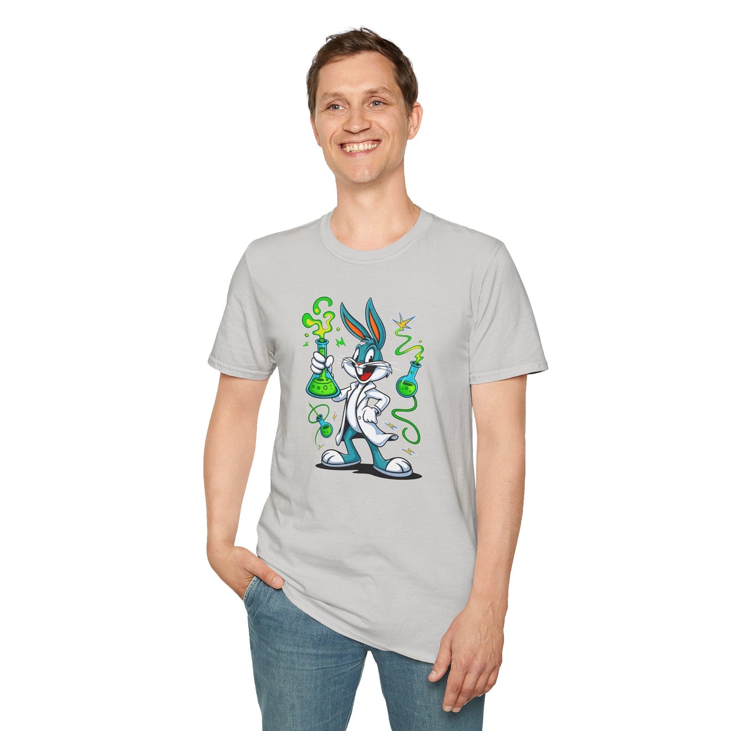 Bugs Bunny T Shirt Cartoon Design Unisex Softstyle 64000 Tee Graphic Shirt Art Design