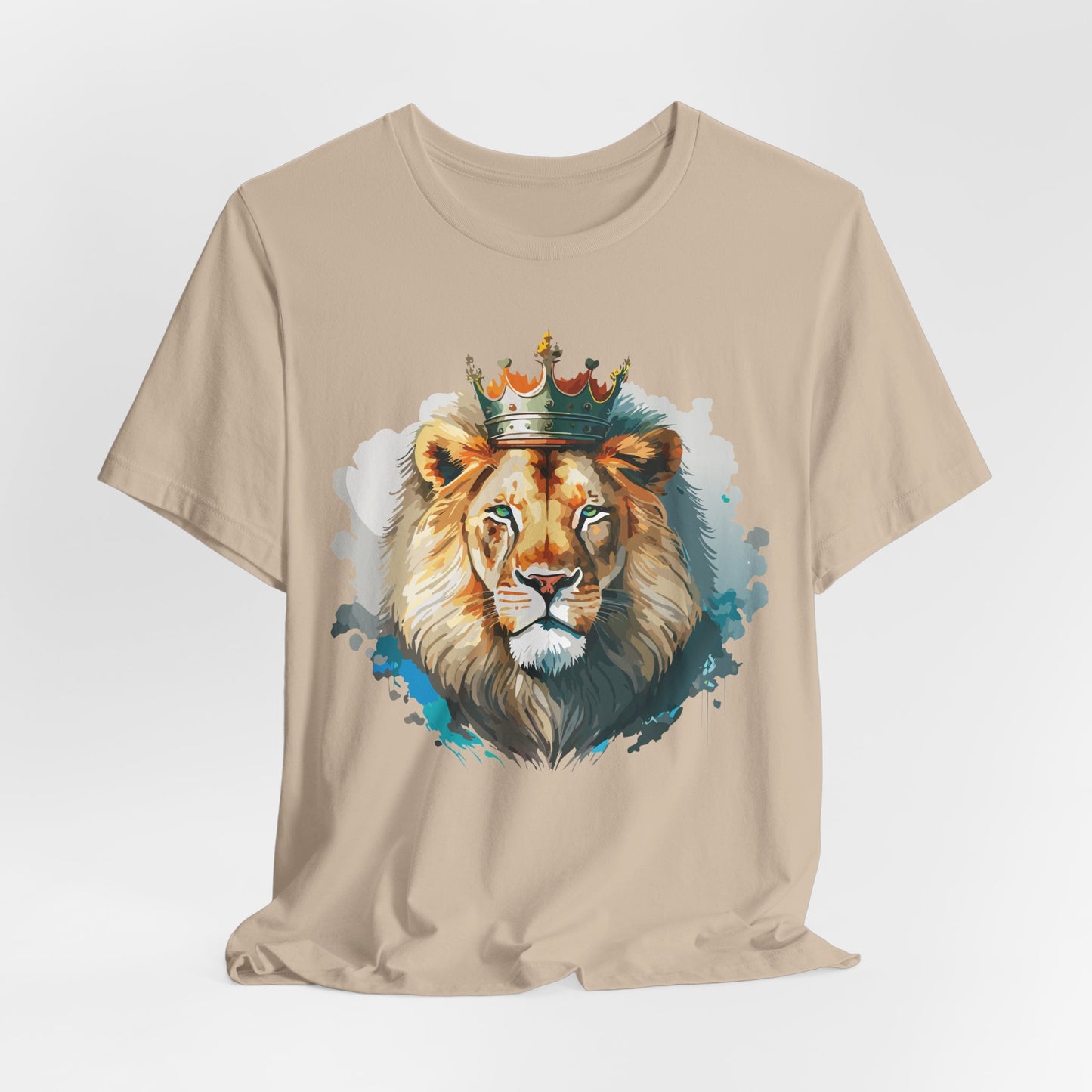 Lion Shirt, Animal Shirt, T-Shirt with Lion, Art Design Tee, Animal Tees, Safari T-Shirt, Crown Tee 13