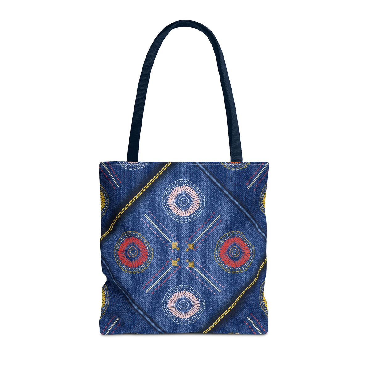 Diwali Graphic Denim Fabric Imitation Print Unisex Canvas Bag Poly Spun 3 Sizes Tote Bag 205-20