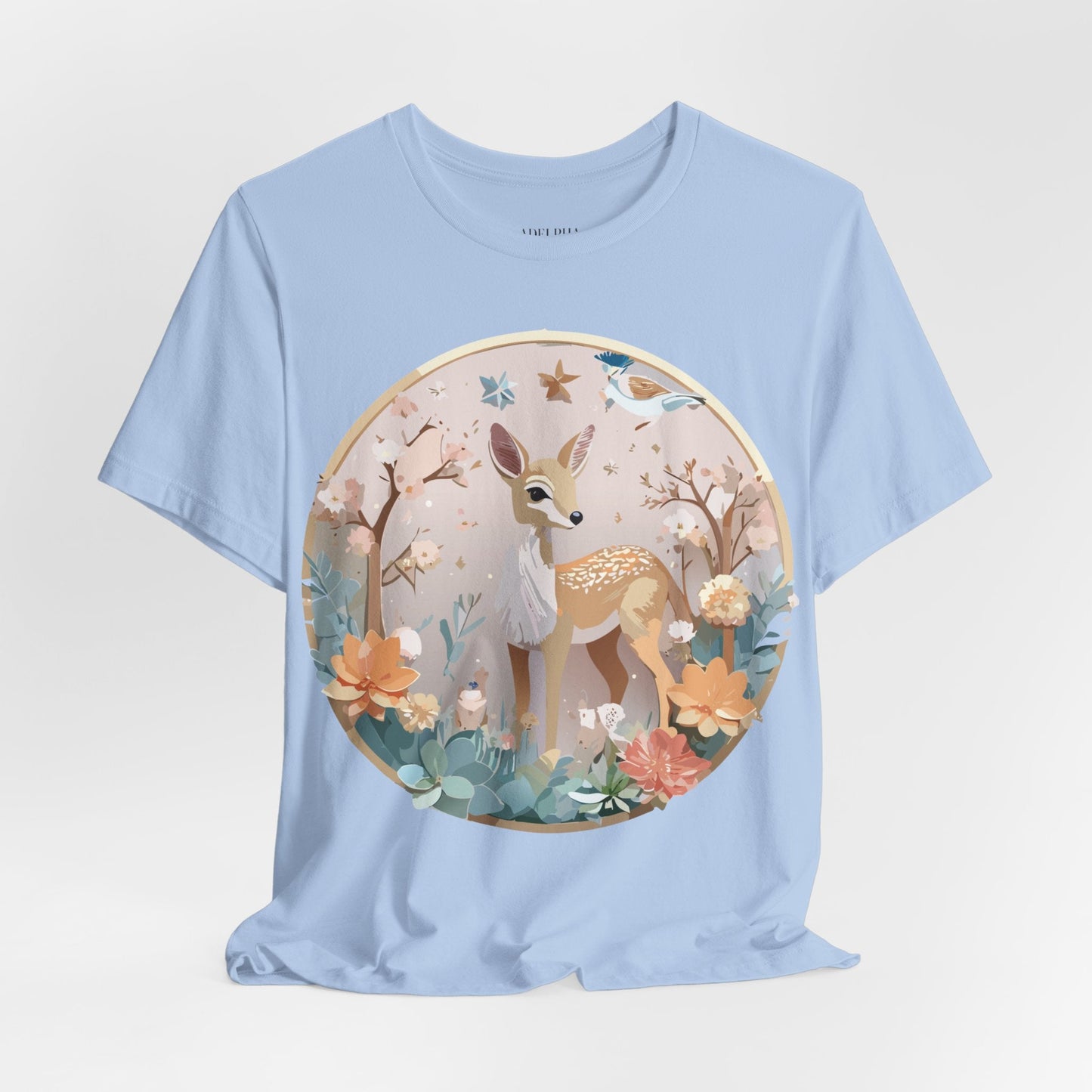 Medallion Graphic Unisex 100 Cotton Vintage Animal Medal Artwork Tee 9