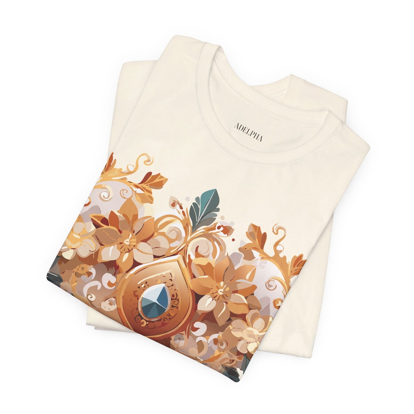 Jewelry Graphic Unisex 100 Cotton Vintage Treasure Art T-Shirt 34