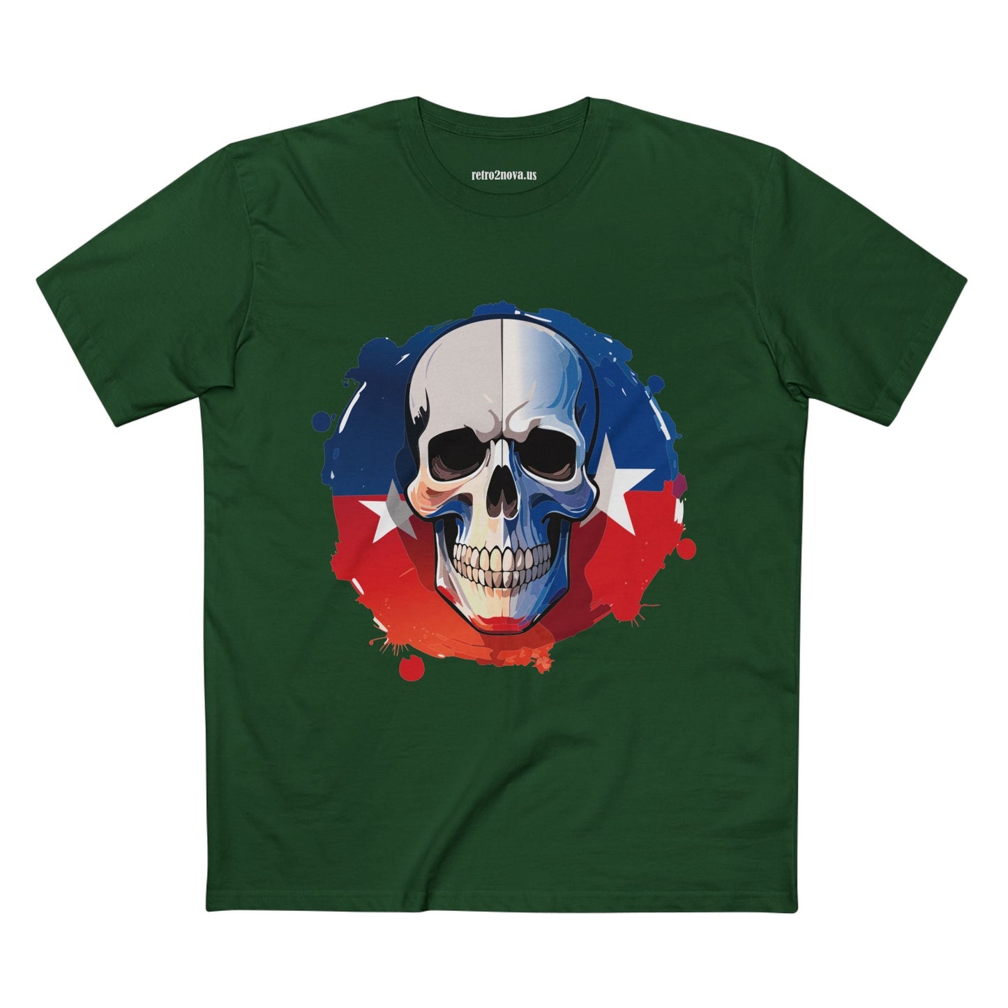 Skull And Skeleton Shirt Unisex Premium Cotton Tee With Original Art Design From Retro2Nova