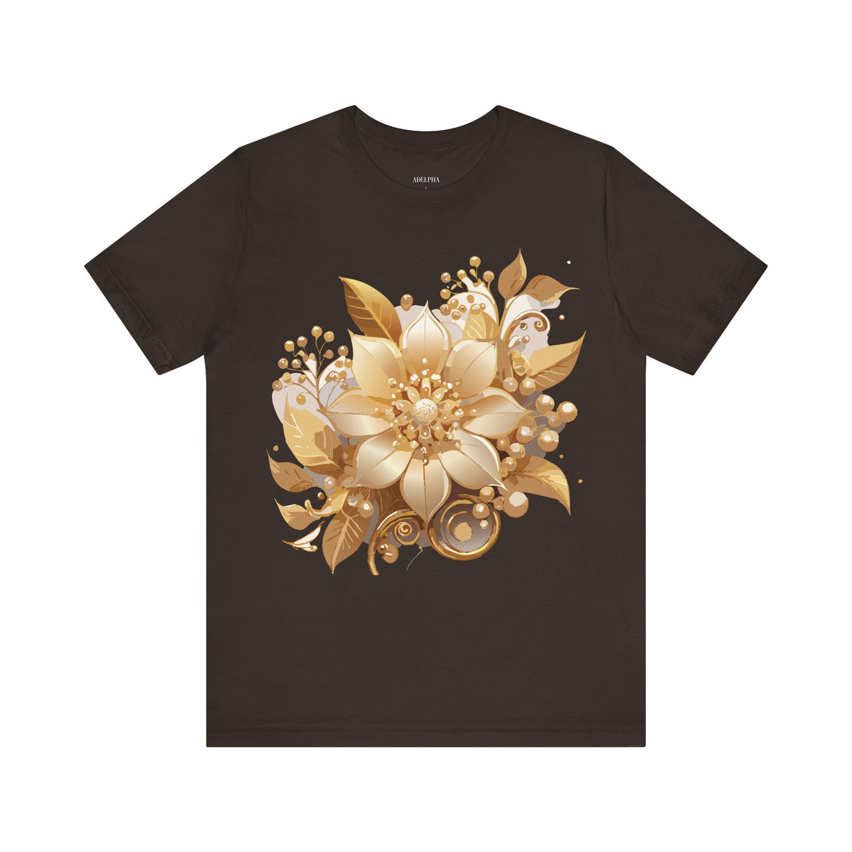 Jewelry Graphic Unisex Cotton Bella+Canvas Tee with Gemstones Art Design m44