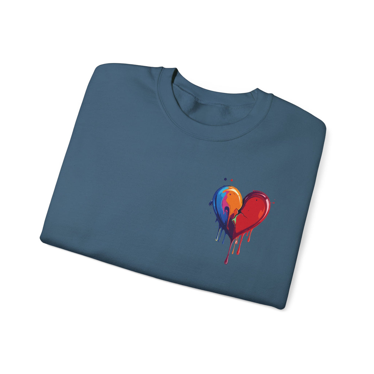 Small Bleeding Heart Sweatshirt, Small Heart Sweatshirt, Valentine's Day Sweatshirt, Heart Sweatshirt 117
