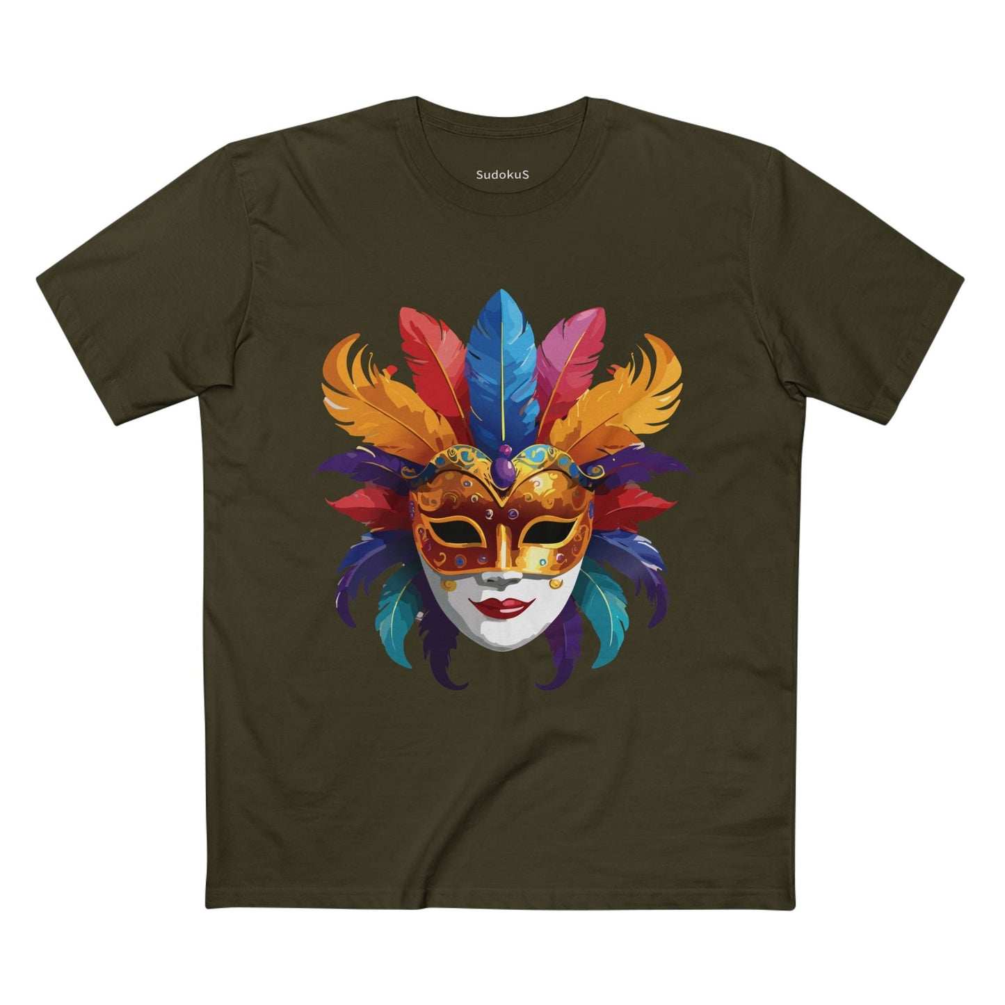 Mask Graphic Unisex 100 Cotton Staple Tee 12
