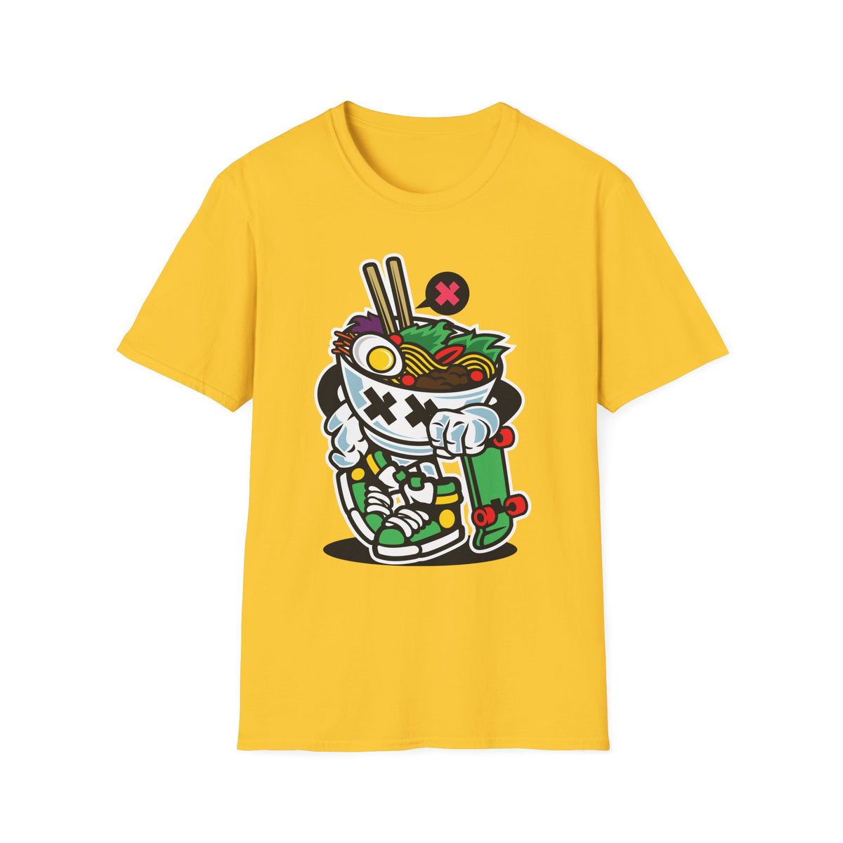 Unisex Cotton T-Shirt with Cartoon Graphic Design