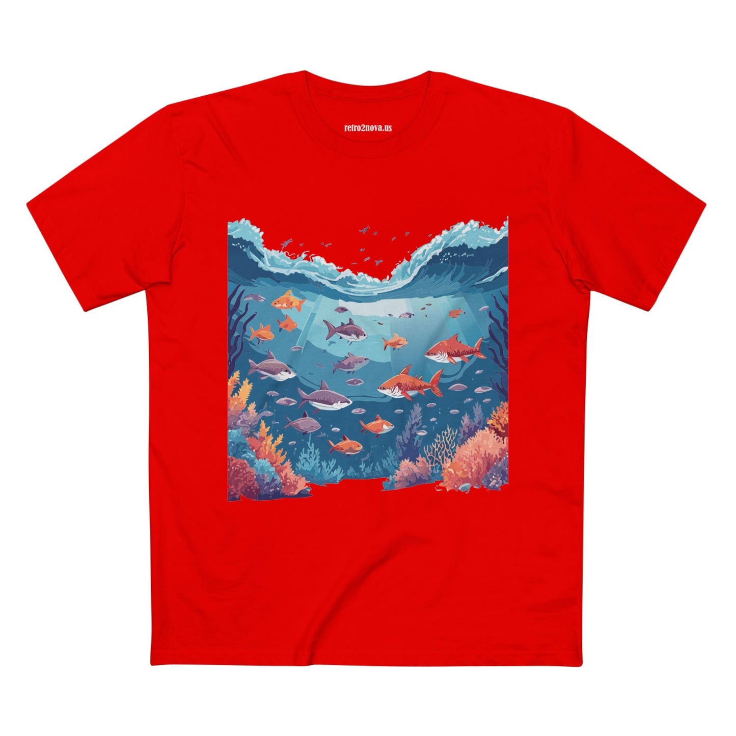 Ocean Pacific OP11 Ocean Shirt Unisex Premium Cotton Tee With Original Art Design Retro2Nova