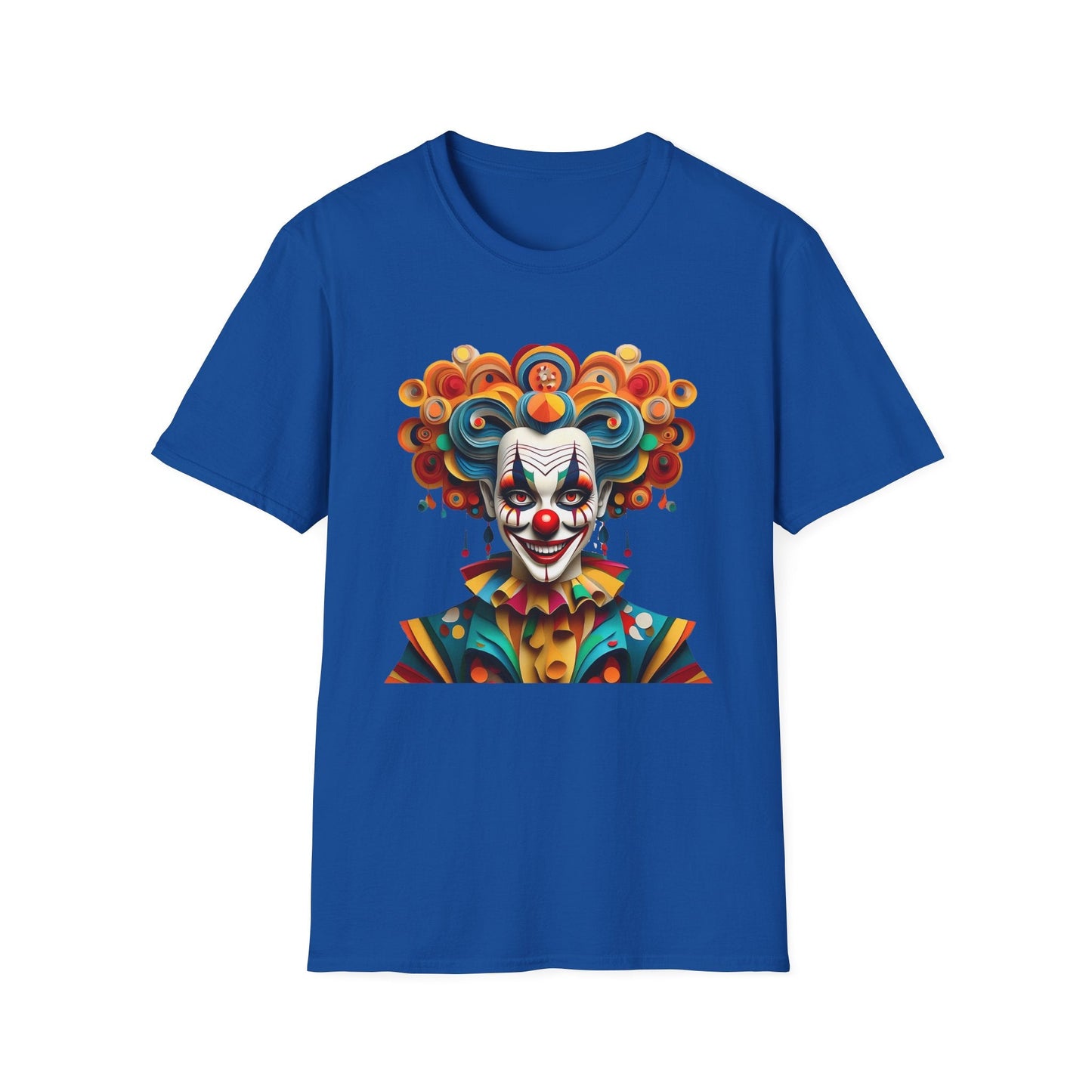 Unisex Clown T Shirt Funny Man Circus Shirt Softstyle Gildan 64000 Short Sleeve Tee