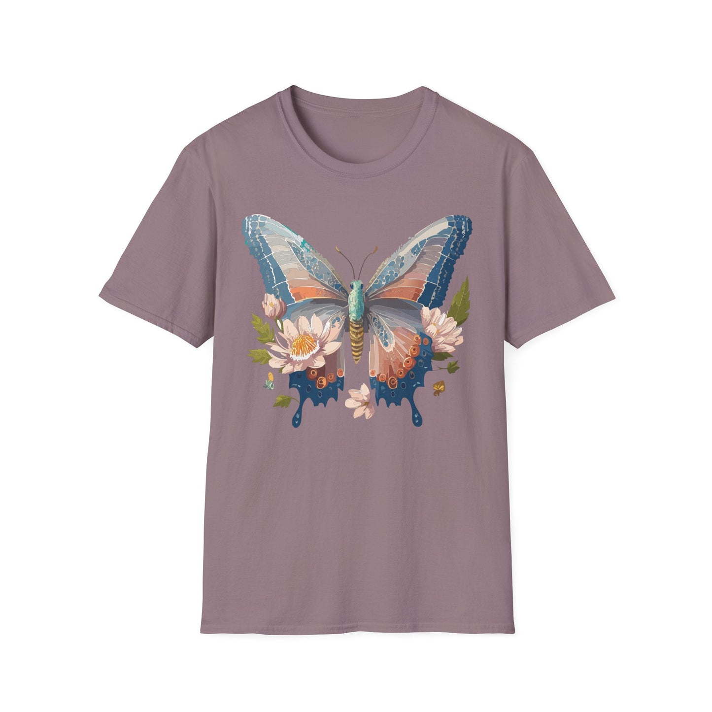 Butterfly Shirt Unisex T Shirt Monarch Design Softstyle 64000 Ring Spun Cotton Tee