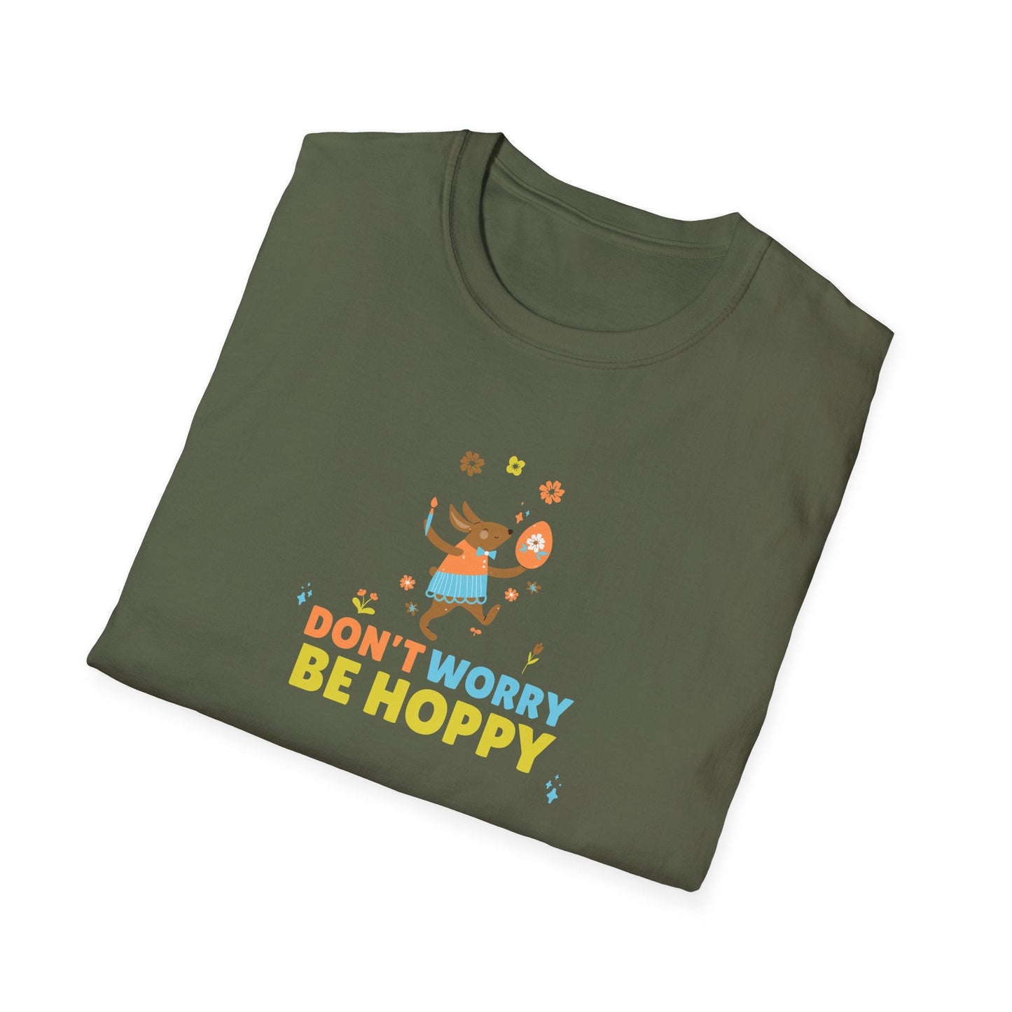 Easter Day T Shirt With Signature Art Design Unisex Softstyle Tee 64000 By Gildan