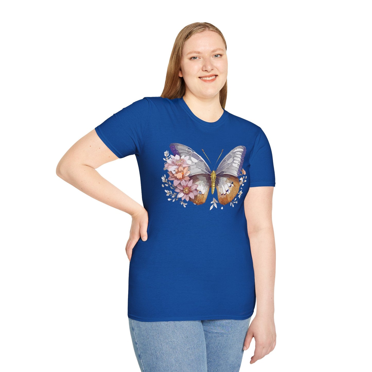 Butterfly Shirt Unisex T Shirt 100 Percent Ring Spun Cotton Gildan Softstyle Tee
