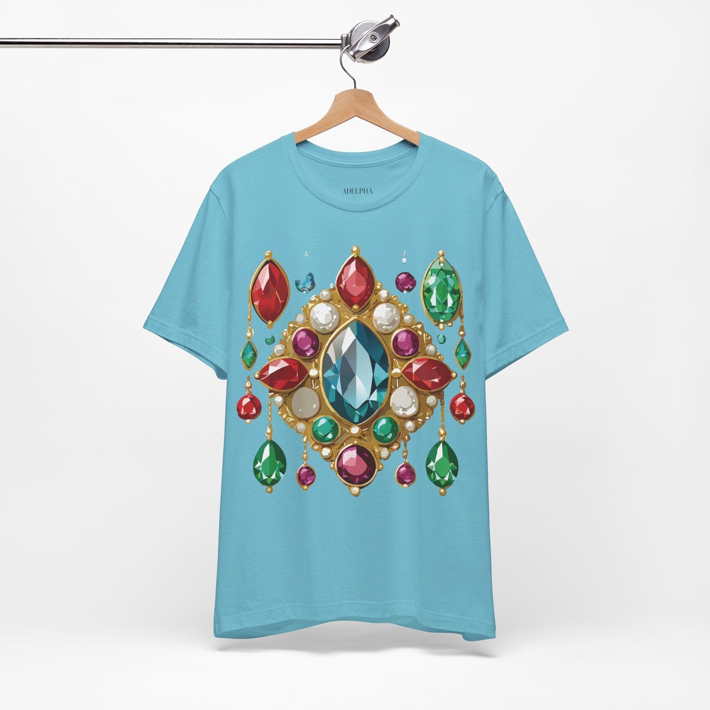 Jewelry Graphic Unisex 100 Cotton Vintage Treasure Art T-Shirt 44