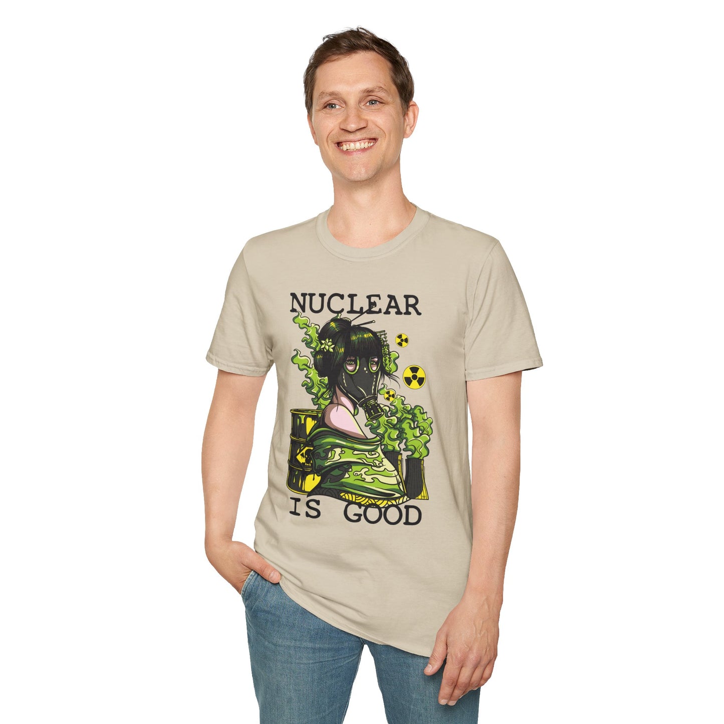 Unisex Cotton T-Shirt with Cartoon Graphic Design