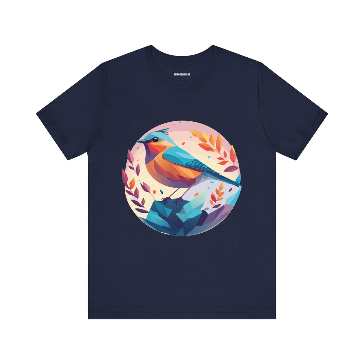 Bird Graphic Unisex Cotton Bella+Canvas Tee with Animal Design ab5