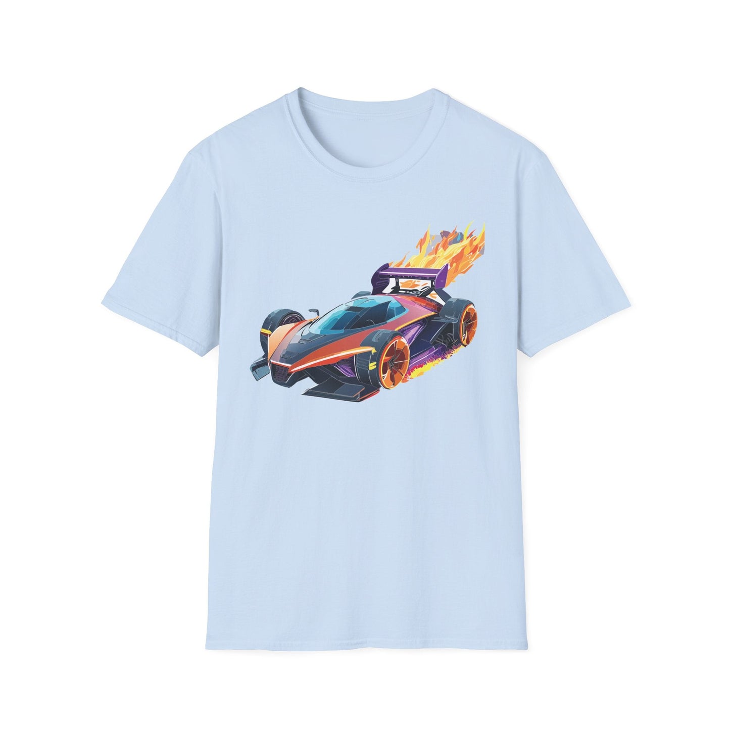 Unisex Car T Shirt Hot Wheels Graphic Tee Car Shirt Gildan Softstyle 64000 Cotton Tee