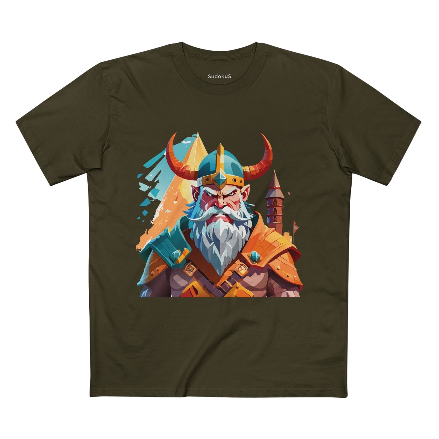 Viking Graphic Unisex 100 Cotton Staple Tee 12