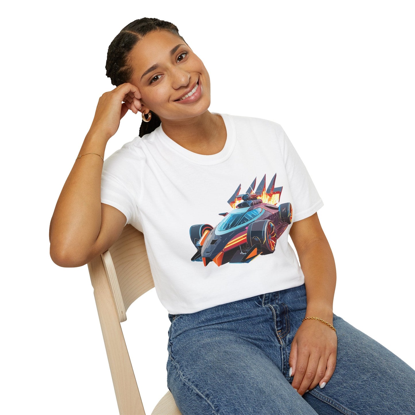 Car T Shirt Unisex Softstyle Cotton Tee With Cars Graphic Hot Wheels Design For Men Women