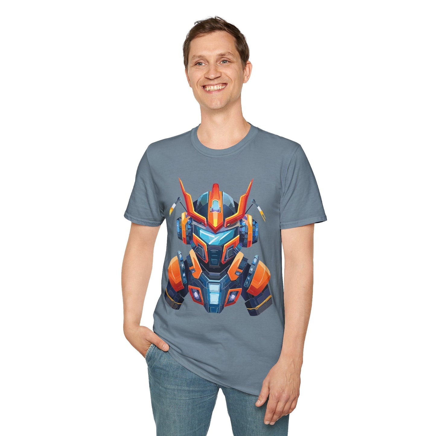 Cyborg Tee Unisex Robot Shirt Terminator Style 100 Percent Ring Spun Cotton Short Sleeve