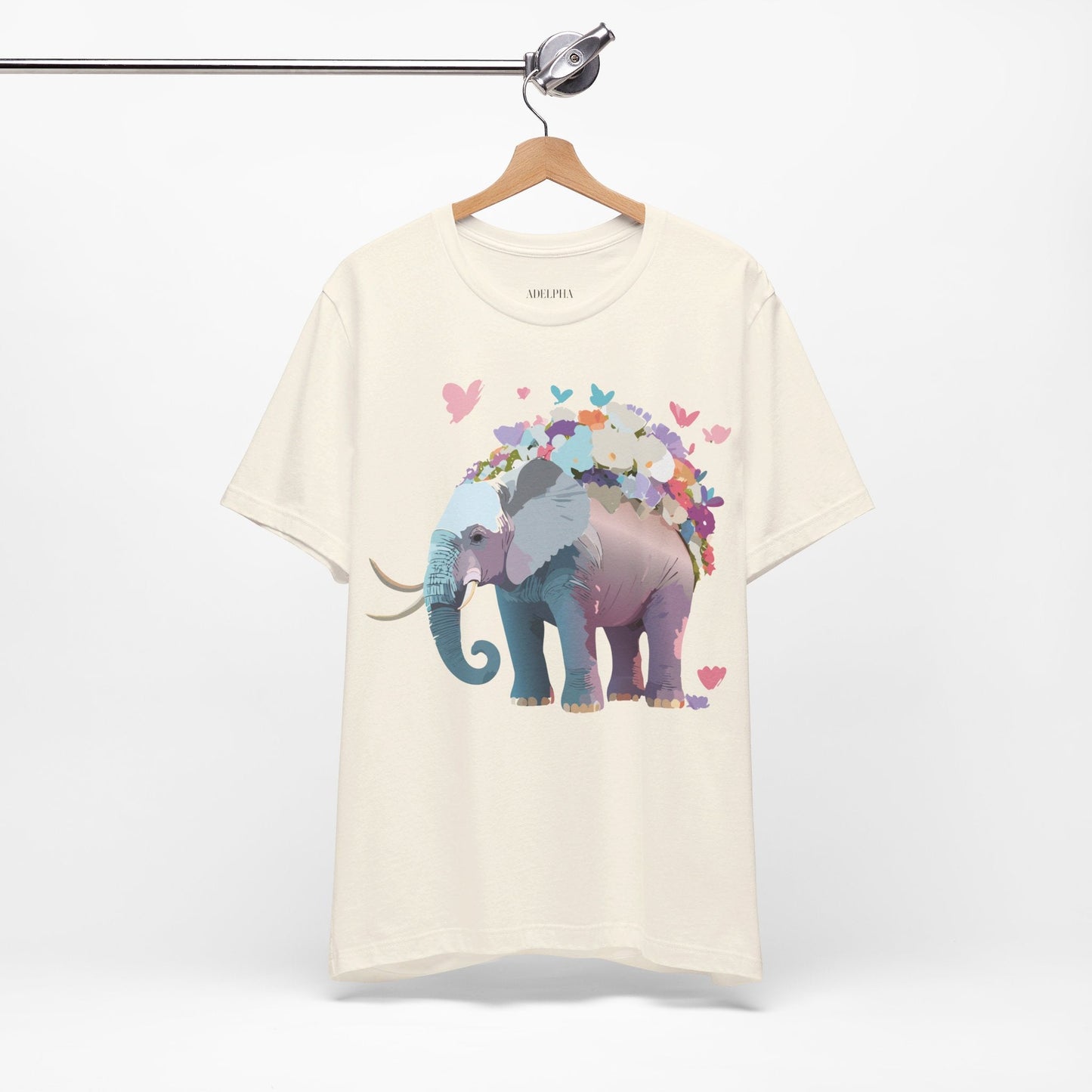 Elephant Graphic Unisex 100 Cotton Jersey Vintage Art Design Tee 15