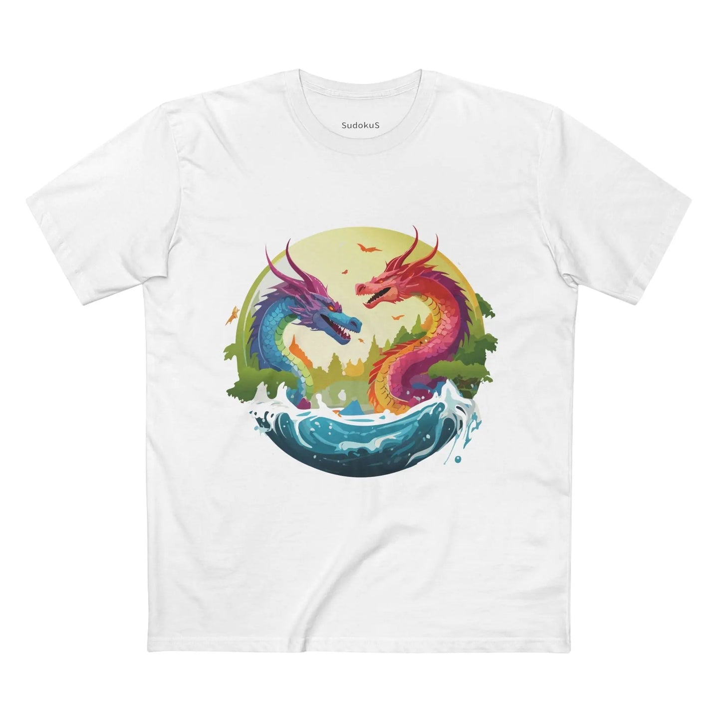 Dragon Graphic Unisex 100 Cotton Staple Tee 19