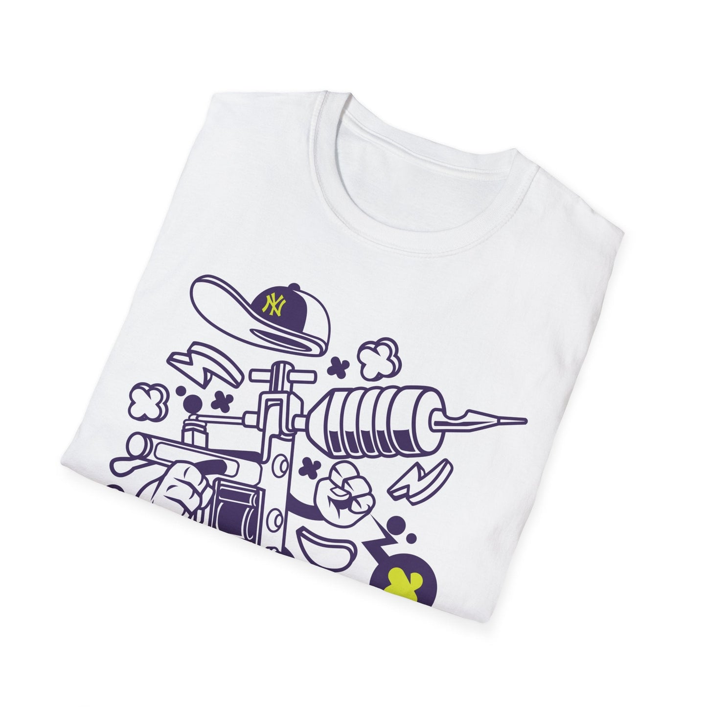 Cartoon Animation T Shirt Funny Tee Shirt Unisex Gildan Softstyle 64000 100 Percent Ring Spun Cotton