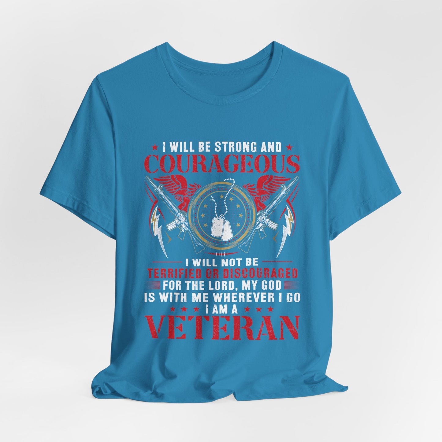 Army Veteran Patriotic Graphic Design Unisex Cotton T-Shirt v37