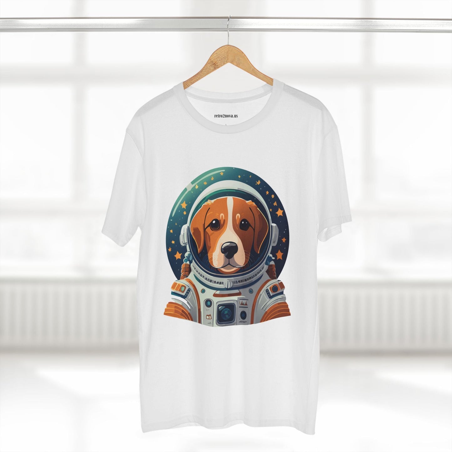 Unisex Premium Cotton Tee With Original Dog Art Shirt Design By Retro2Nova Discover Everyday Comfort And Style