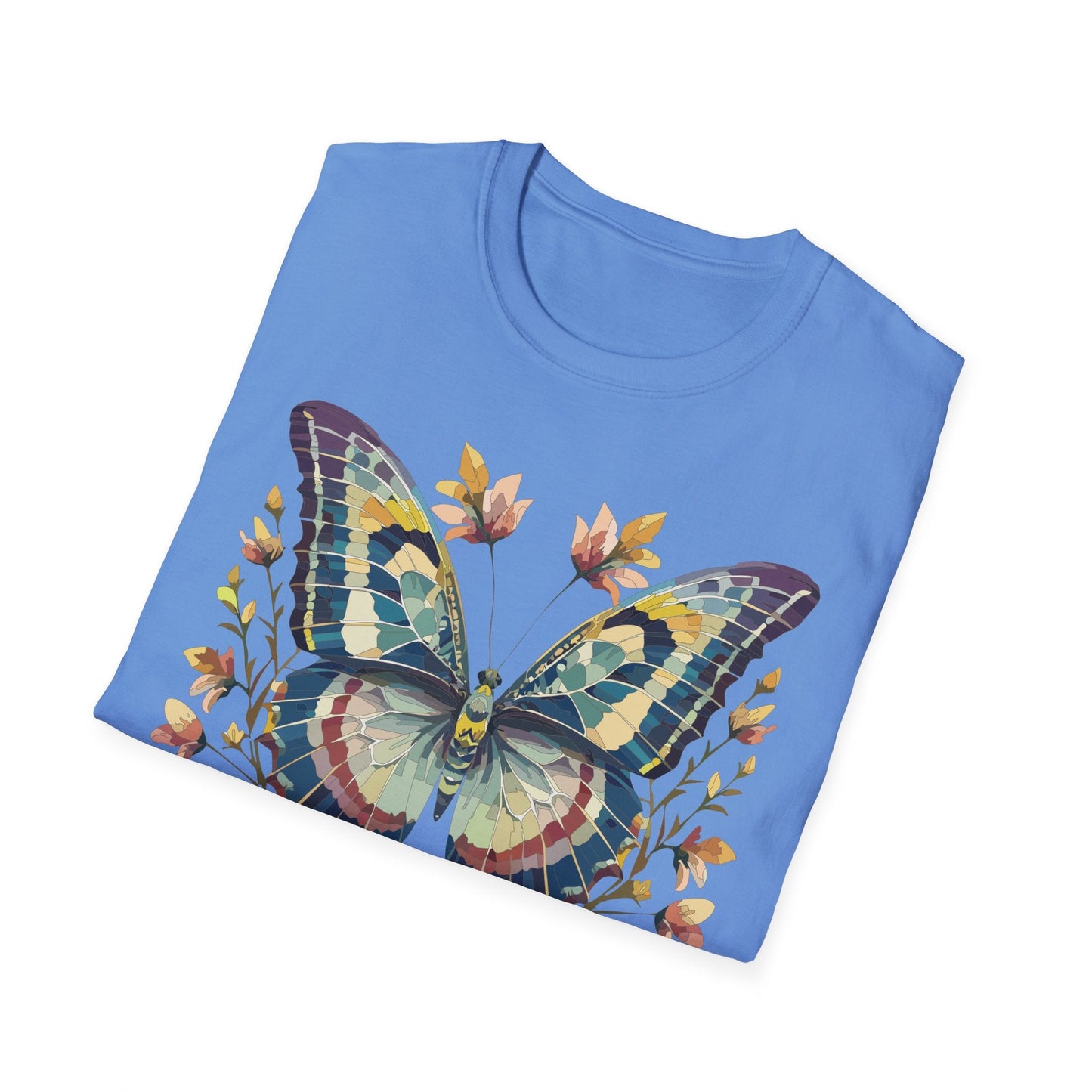 Butterfly Shirt Unisex T Shirt With Monarch Design Gildan Softstyle 64000 Ring Spun Cotton Tee