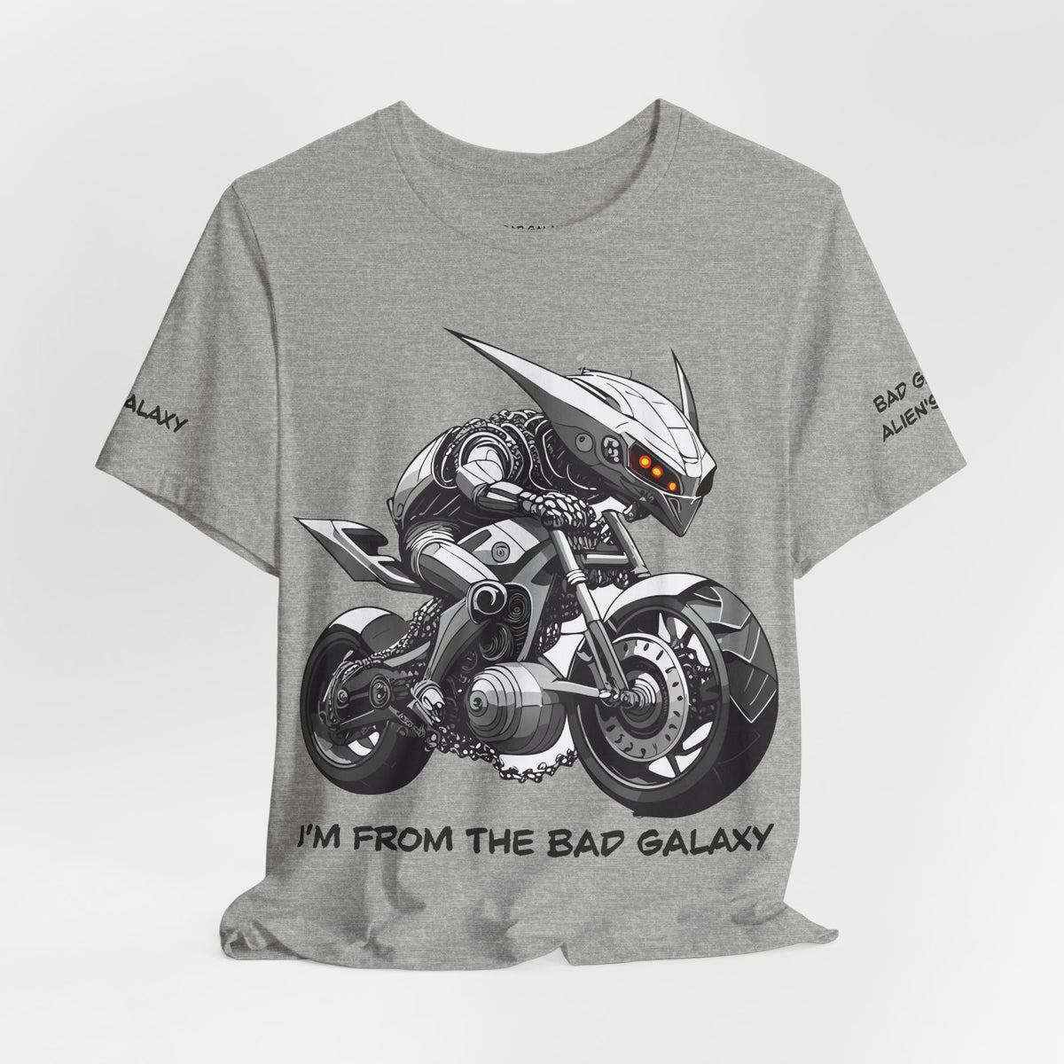 Alien Graphic Unisex Cotton Bella+Canvas Tee with Art Design b57