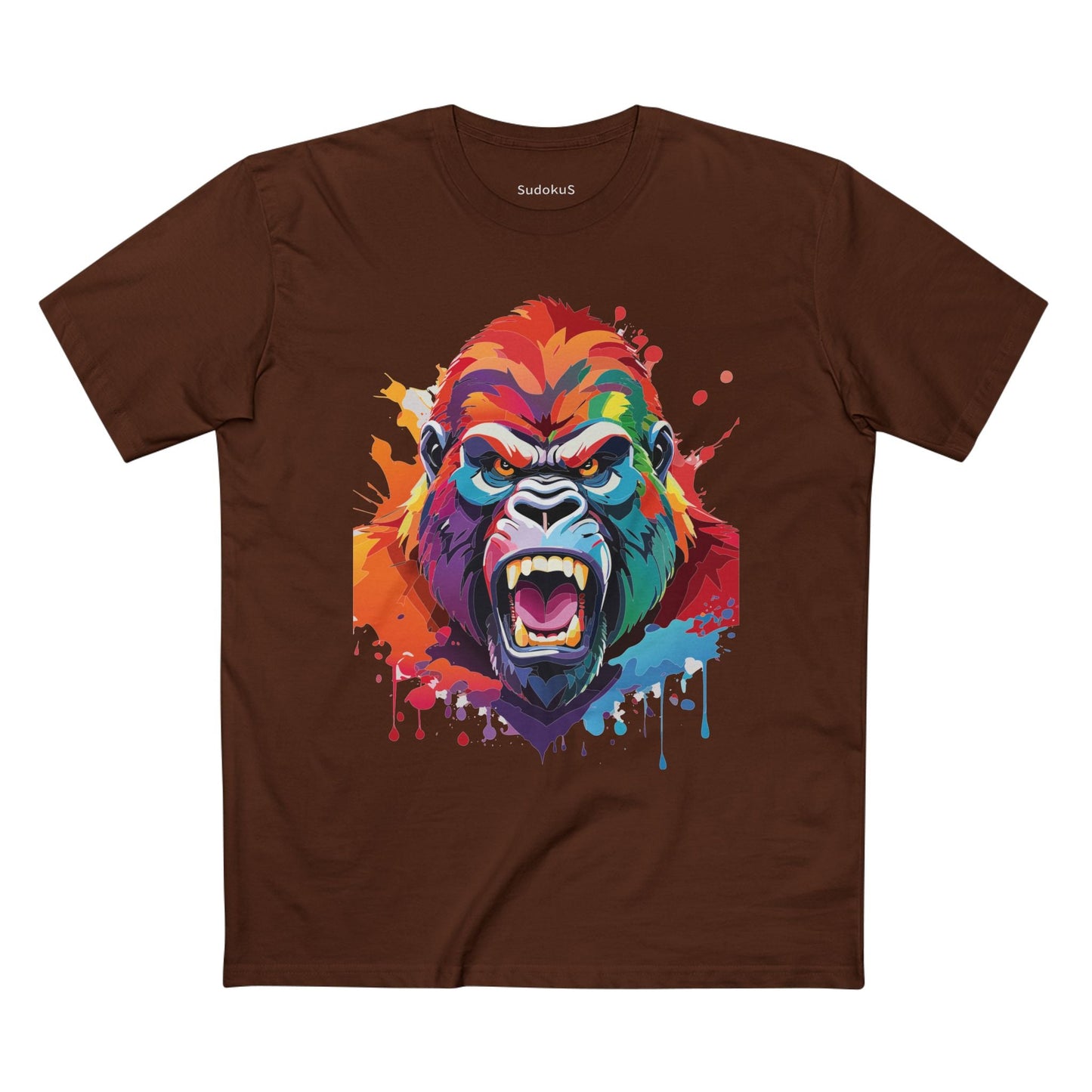 Gorilla Graphic Unisex 100 Cotton Staple Tee with Animal Design Artwork 7