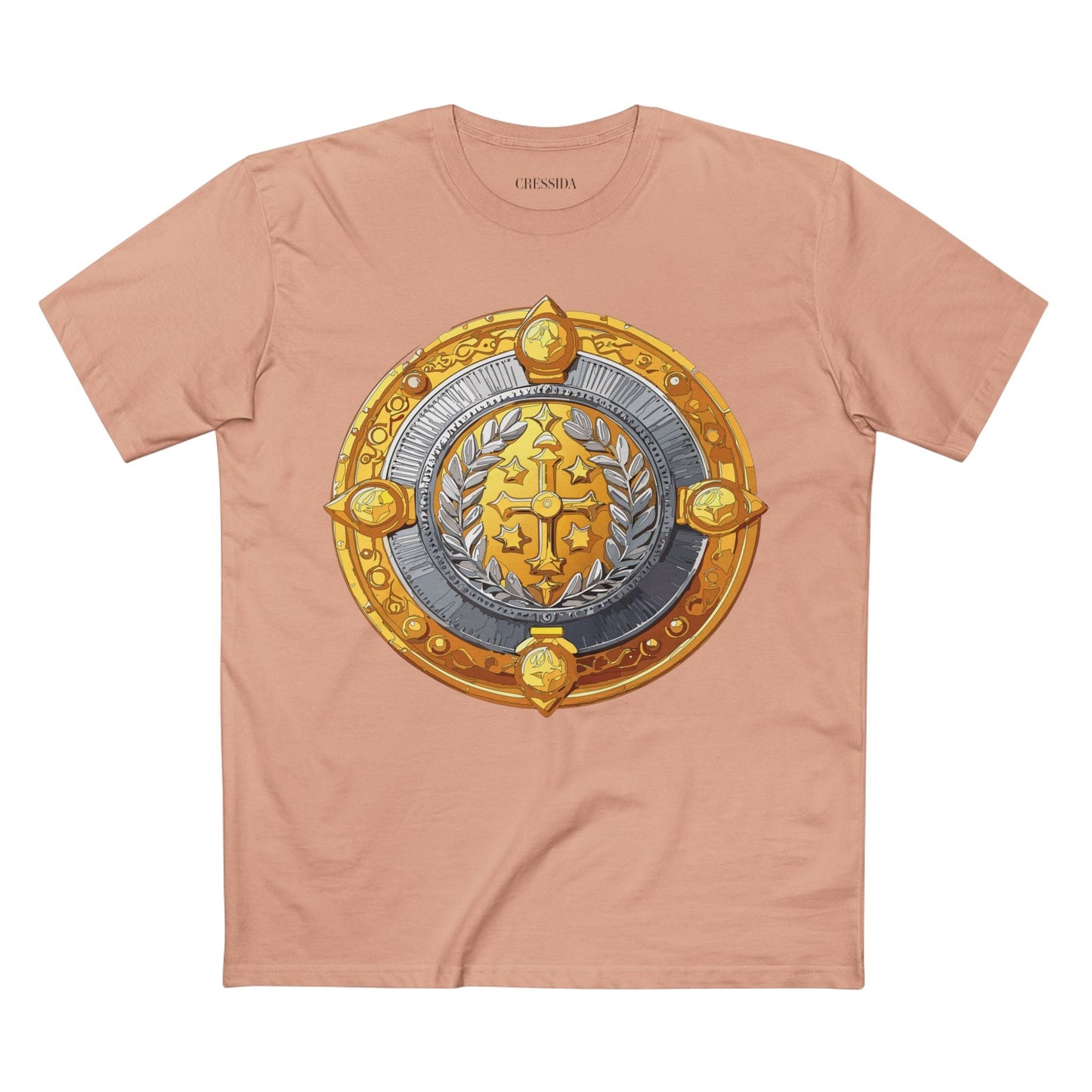 Antique Gold Coin Graphic Design T-Shirt Unisex 100 Cotton With Golden Print Artwork Tee 12
