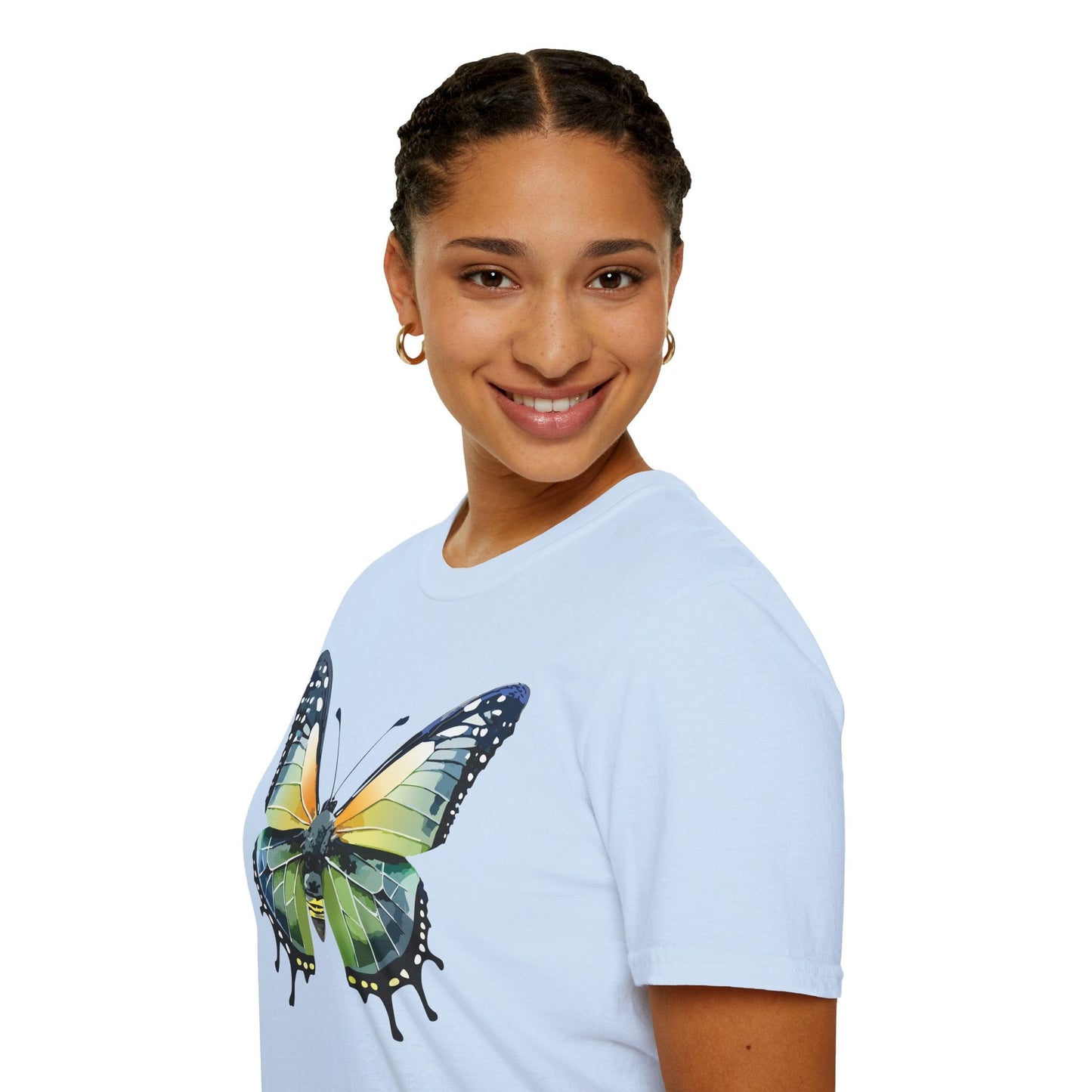 Butterfly Shirt Unisex Softstyle Gildan 64000 Monarch Butterfly Graphic Tee For Men And Women