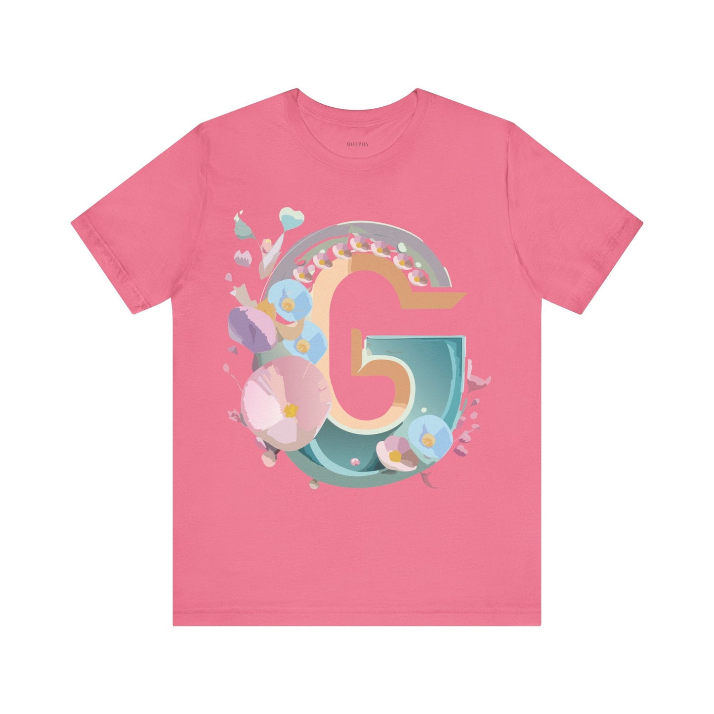 Letter G Graphic Tee Unisex Jersey Short Sleeve From Adelpha Art Design Vintage Inspired Shirt