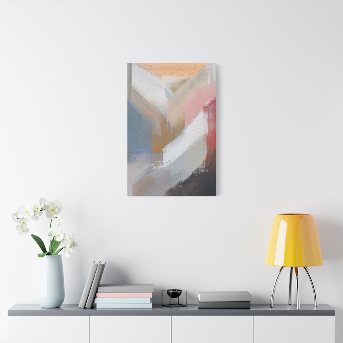 Abstract Pastel Painting Print Canvas 20x24,20x30,24x30 24x32,24x36,30x40 32x48,36x48,40x60 Pine-Wood Inner Frame ABS-88