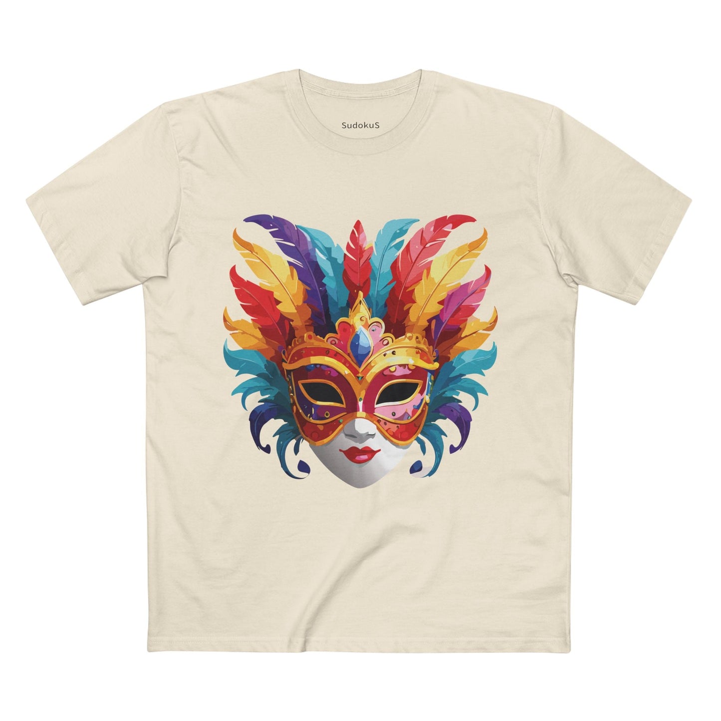 Mask Graphic Unisex 100 Cotton Staple Tee 9