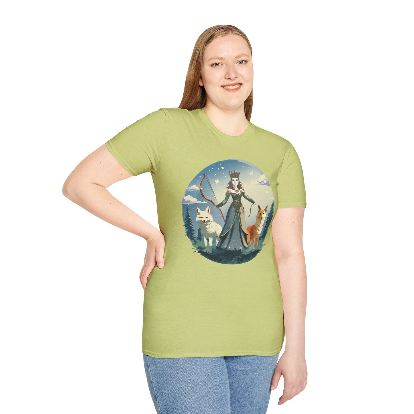 Women Graphic T Shirt Art Design Tee Unisex Softstyle Cotton Gildan 64000 Premium Comfort