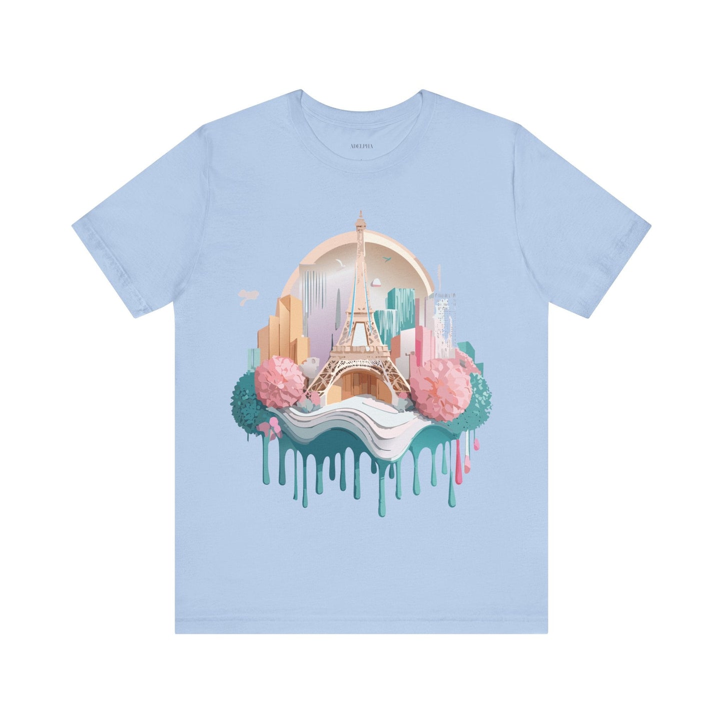 Paris Tourist Shirt Unisex Graphic Tee With Vintage Adelpha Artwork And Travel Style