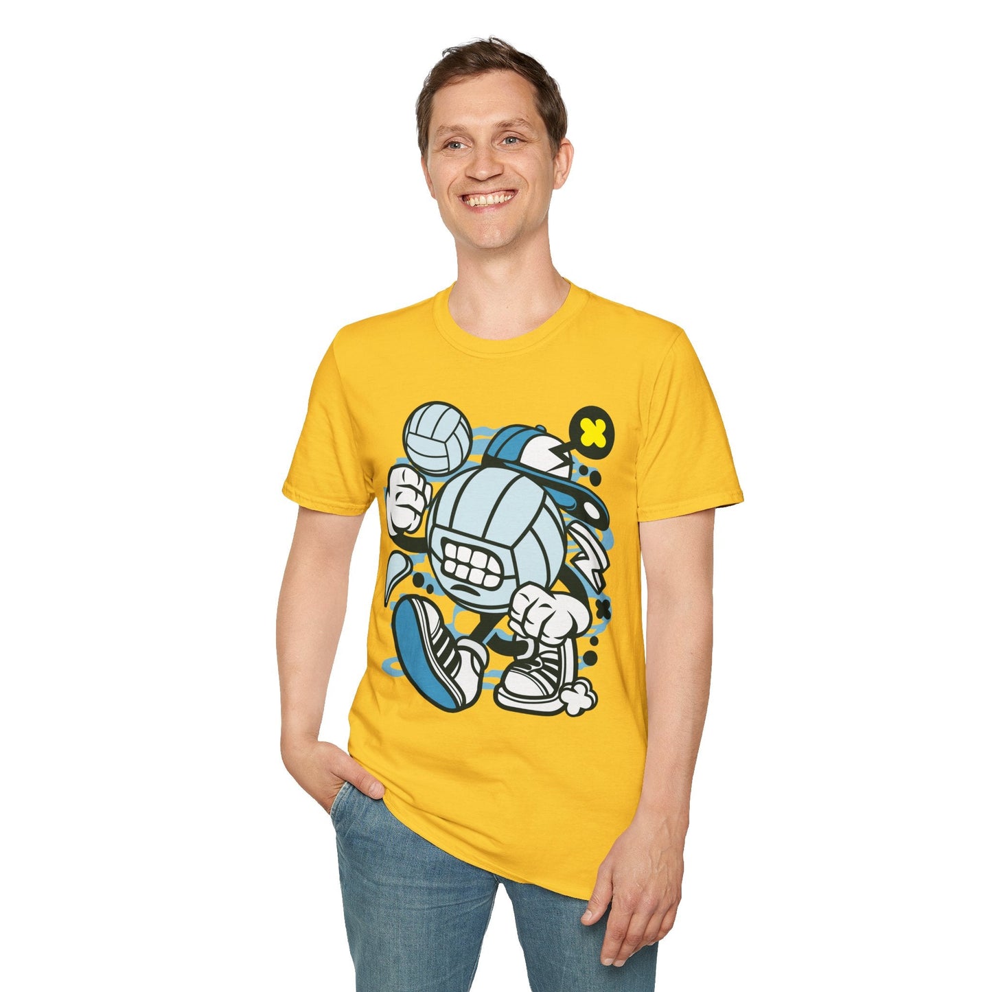 Unisex Cartoon T Shirt Animation Tee Funny Design Gildan Softstyle 64000 100 Percent Cotton