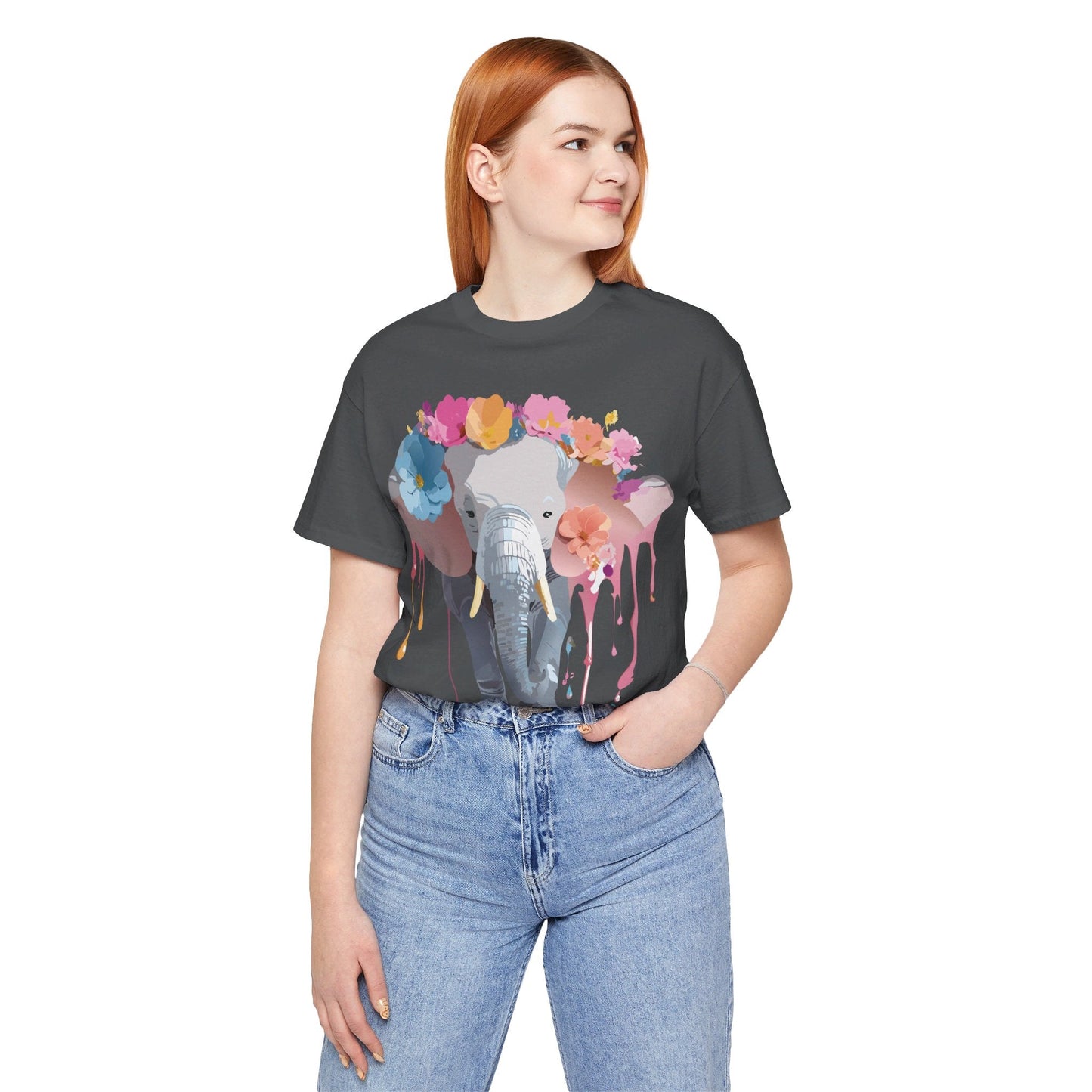 Vintage Inspired Adelpha Elephant Graphic T Shirt Unisex Short Sleeve Premium Artwork