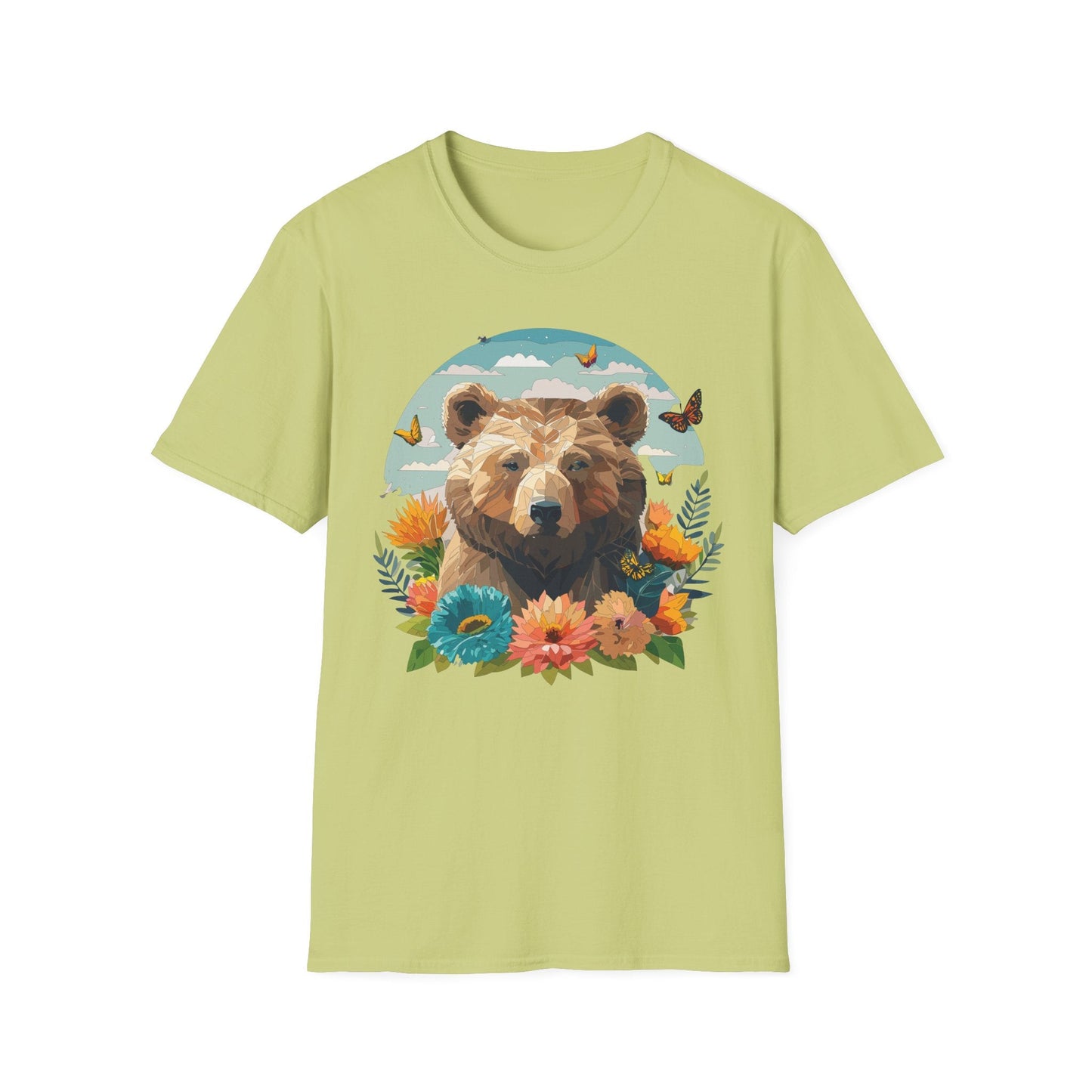 Bear T Shirt Unisex Teddy Bear Tee Softstyle 64000 One Hundred Percent Ring Spun Cotton Short Sleeve
