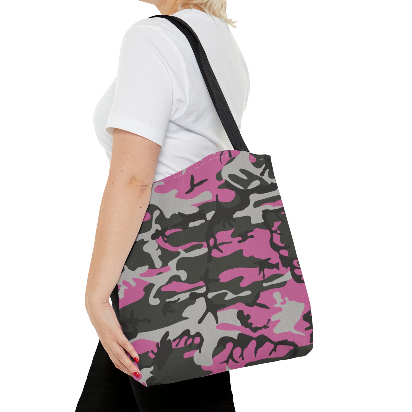 Canvas Bag with Abstract Prints