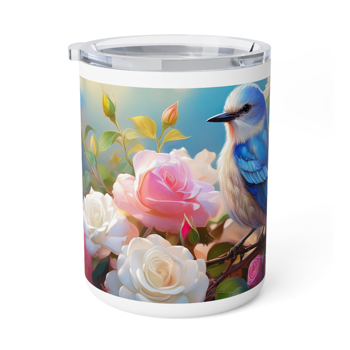 16 Art Design Insulated Coffee Mug Clear Lid 10oz Insulated Coffee Mug 10oz