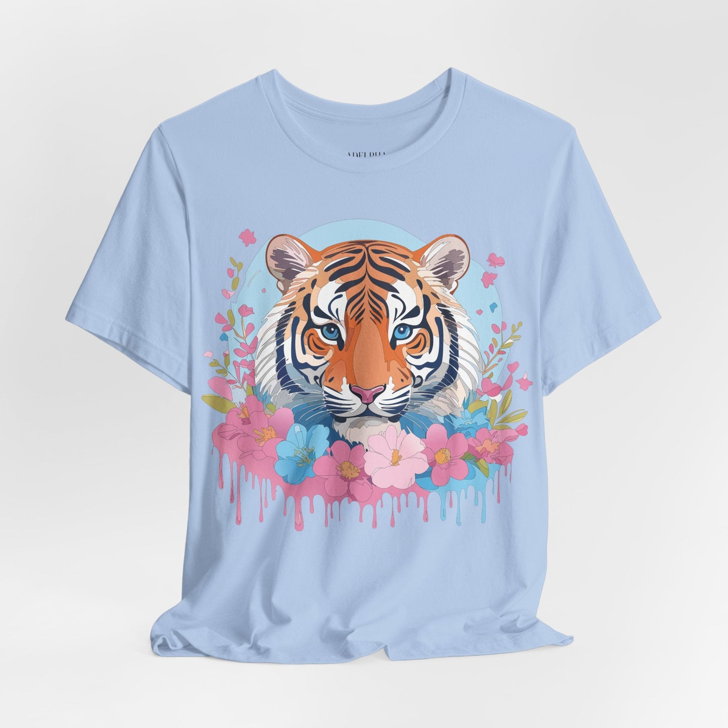 Tiger Graphic Tee by Adelpha Unisex Vintage Inspired Artwork Short Sleeve Shirt Edition