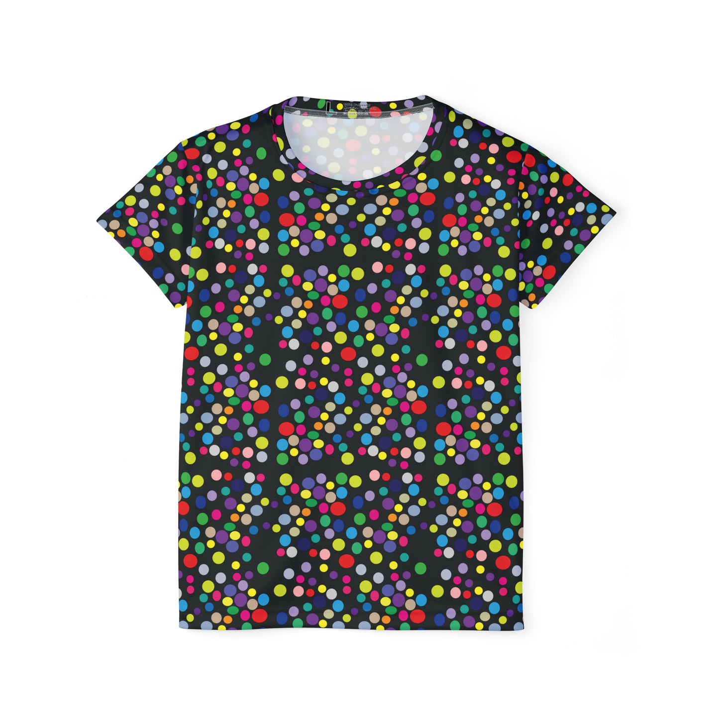 Poly Jersey Tee Shirt with abstract prints