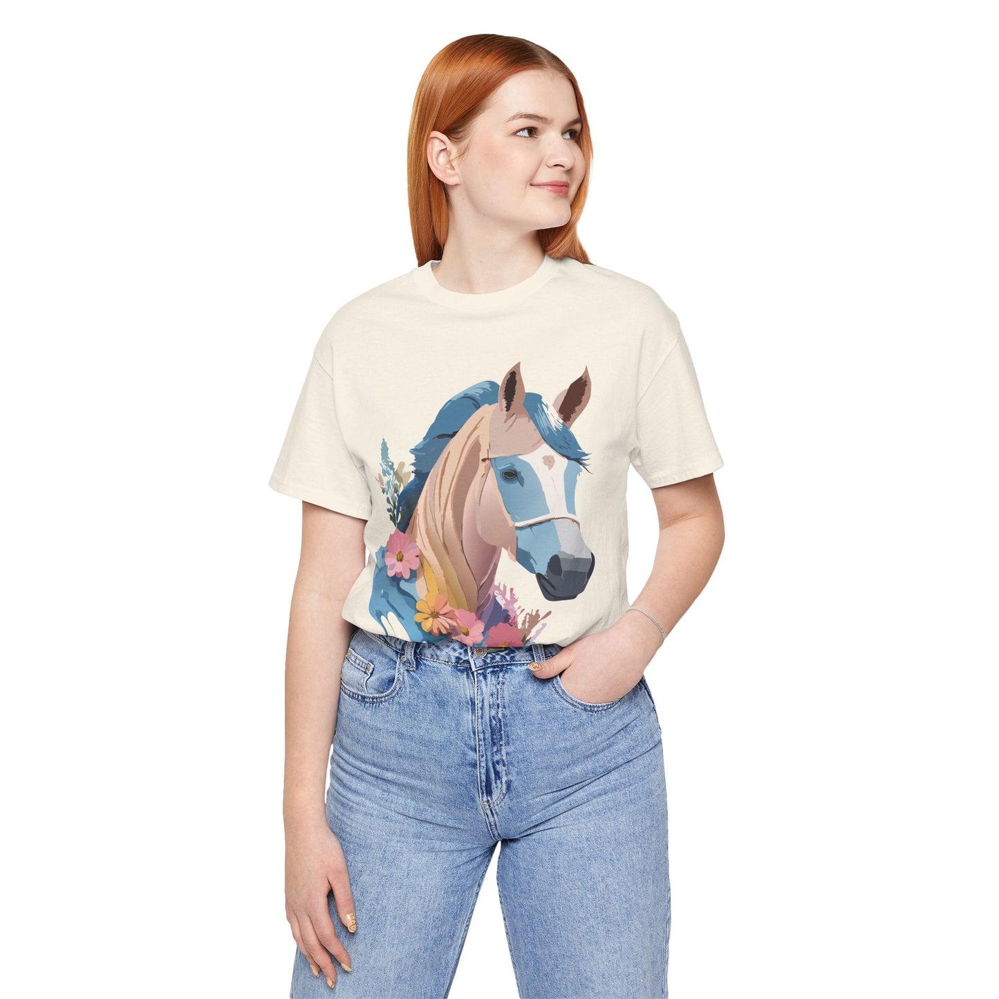 Horse Graphic Unisex 100 Cotton Vintage Animal Art T-Shirt 13