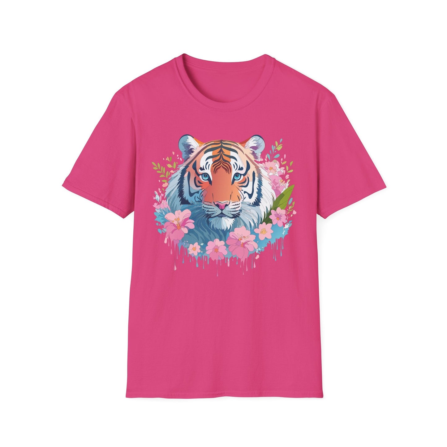 Unisex Tiger Shirt Gildan Softstyle 64000 Cotton Tee Everyday Comfort