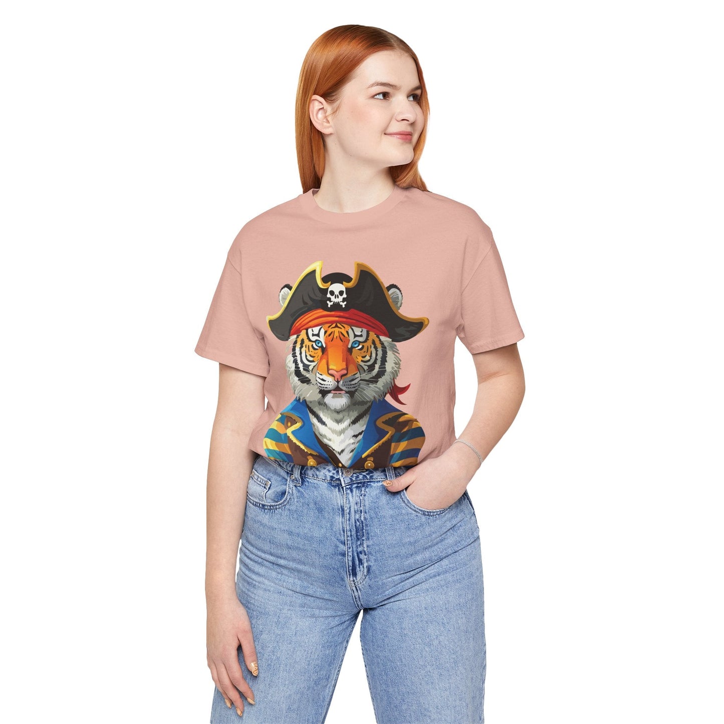 Unisex Animal Tee Shirt Art Design With Wild Animals Gildan Softstyle Cotton T Shirt